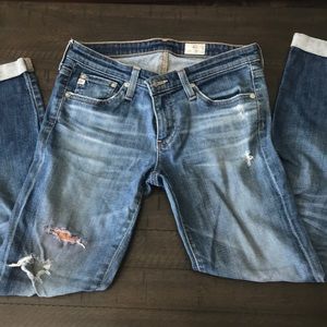 Adriano Goldschmied Distressed/Patchwork Jeans